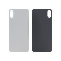 Tapa Trasera Plata iPhone X (Agujero Grande) (Sin logo)
