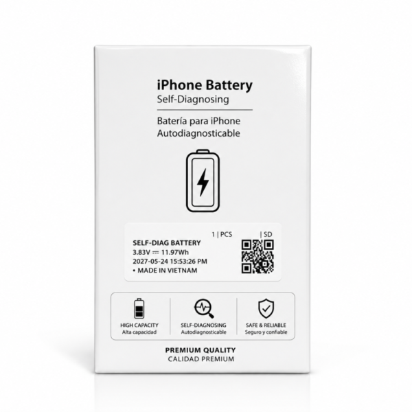 Batería Autodiagnosticable iPhone 13 – Reconocida como Original